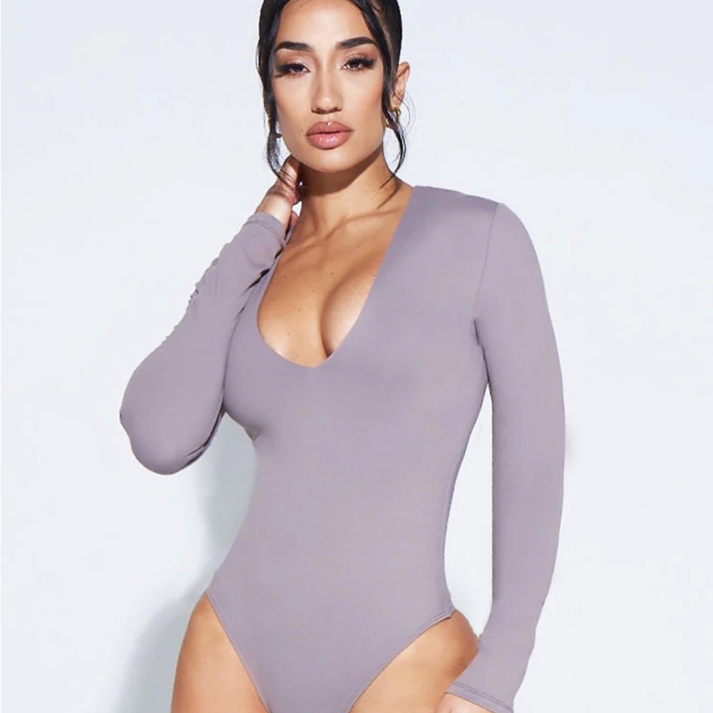 MOCHA LONG SLEEVE BODYSUIT